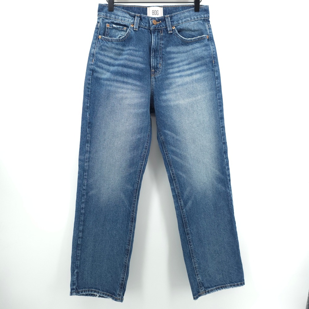 BDG Cowboy Jean Women Straight Leg 28 Blue High Rise Denim
